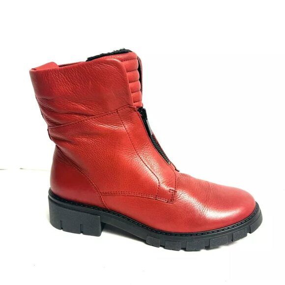 Ara Womens Deon Ankle Boot Red Size UK6.5 M US9